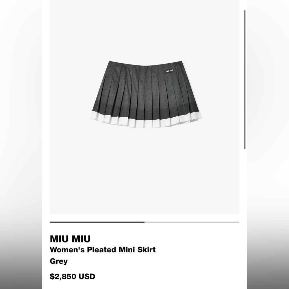 Miu Miu Pleated Women’s Skirt